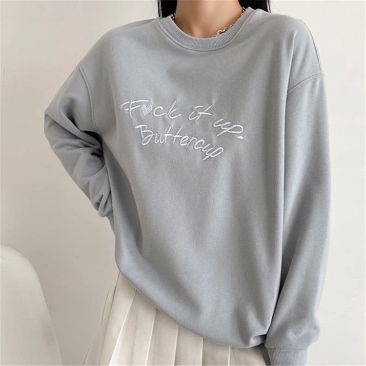 Women's Autumn Casual Pullover Crewneck Sweatshirt