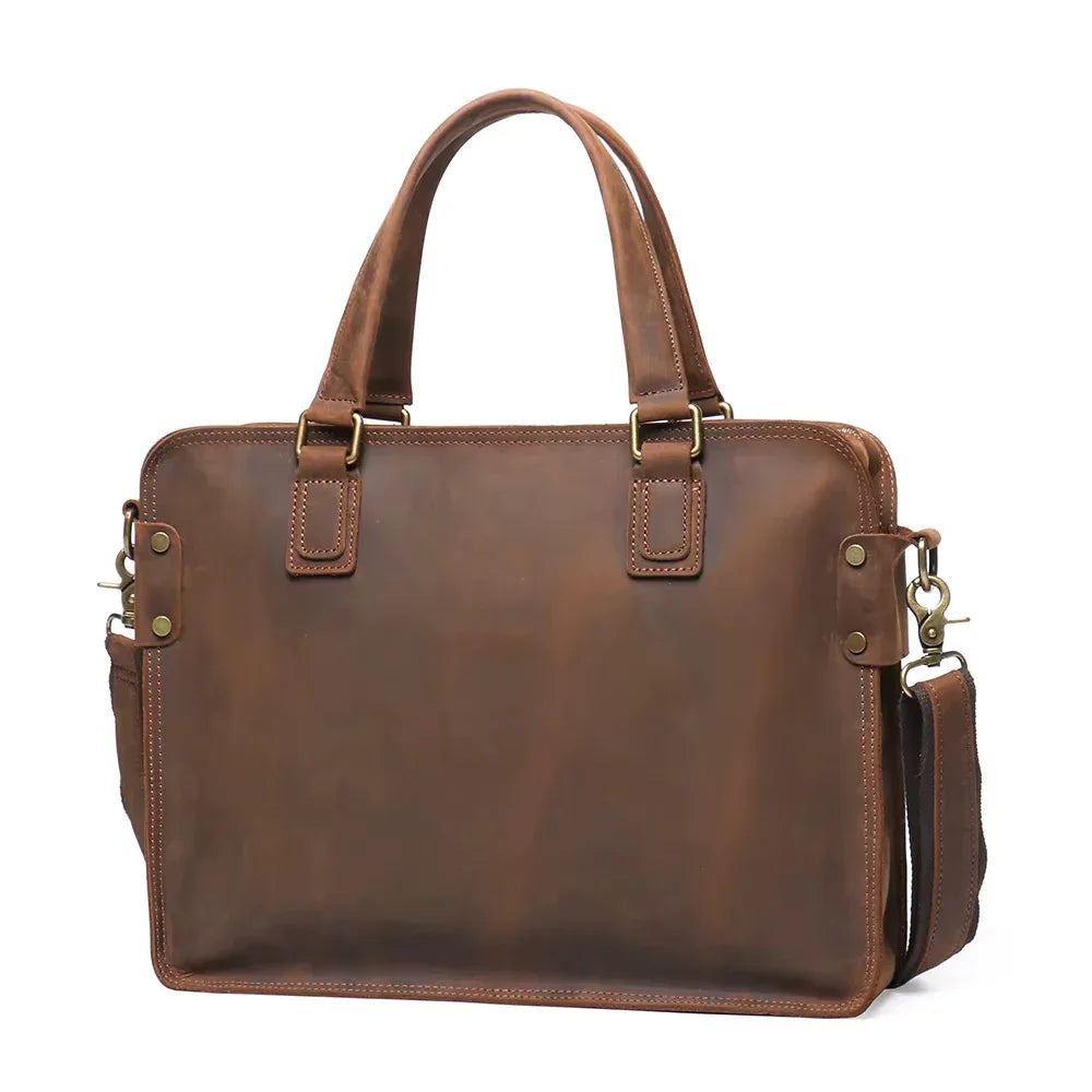 The Viggo Briefcase | Genuine Leather Messenger Bag-0