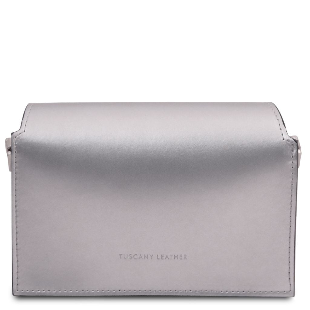 TL Bag - Metallic leather shoulder bag