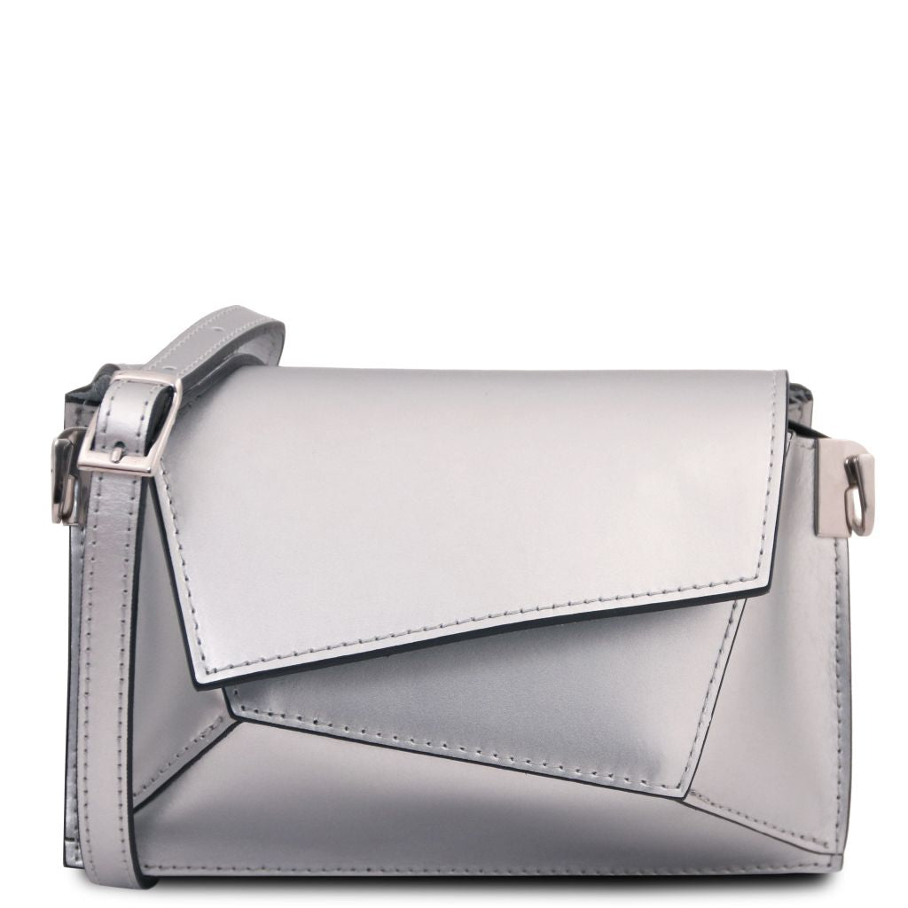 TL Bag - Metallic leather shoulder bag