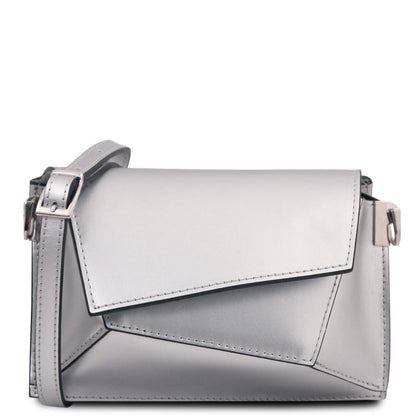 TL Bag - Metallic leather shoulder bag